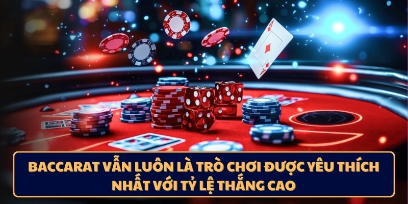 Baccarat vẫn luôn là trò chơi được yêu thích nhất với tỷ lệ thắng cao