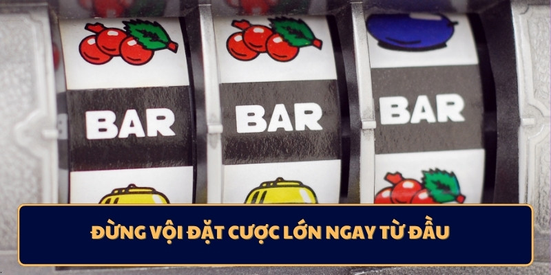 Đừng vội đặt cược lớn ngay từ đầu